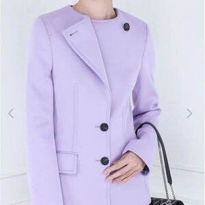 MSGM Lilac Double-breasted Jacket Lavender Blazer size 42 NWT $663